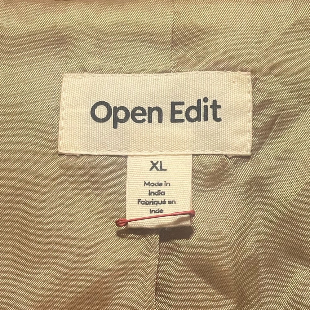Open Edit Topcoat In Camel, Size Xl, Nwt - image 8
